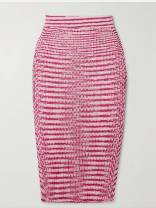 Missoni Dresses & Skirts - Missoni  Pink Striped Knit Pencil Skirt